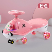 新款儿童摇摆车四轮防侧滑带音乐灯光溜溜车儿童扭扭车