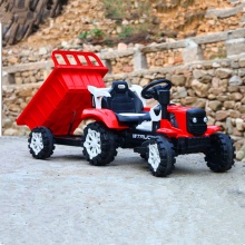 大号电动网红手扶拖拉机玩具车可坐人3-10岁儿童玩具拖拉机