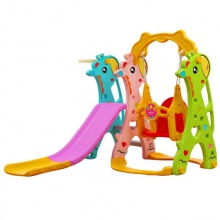 室内DUO功能家用宝宝儿童滑滑梯 小型秋千塑料组合滑梯
