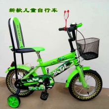 自行车童车儿童自行车121416新款童车带后椅座、车篮