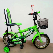 自行车童车儿童自行车121416新款童车带后椅座、车篮