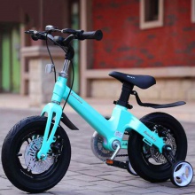 新款镁合金儿童自行车 一体轮双碟刹12寸14寸16寸18寸儿童脚踏车