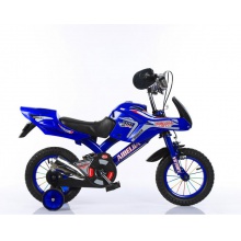 新款摩托式儿童自行车12 16寸越野款女童车 3-4-5-6岁小男孩单车