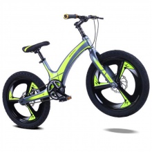 儿童自行车镁合金20寸 山地学生车 碟刹单速儿童单车