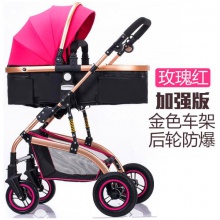 高景观宝宝儿童手推车可坐可躺轻便折叠避震婴儿车婴儿车
