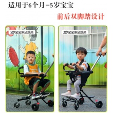 溜娃神器带娃出门遛娃神器婴儿手推车儿童三轮车1-3-6岁轻便折叠