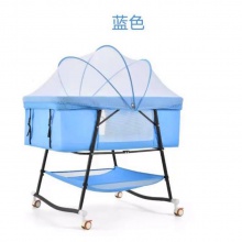 宝宝摇篮床欧式婴儿床折叠DUO功能新生儿儿童床可移动便携式婴儿床