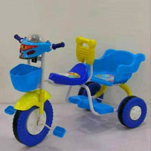 带靠背儿童三轮车 双人儿童脚踏三轮车 小孩玩具童车