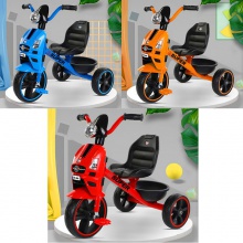 三轮车2-6岁宝宝可骑防侧翻童车自行车灯光音乐储物箱儿童脚踏车