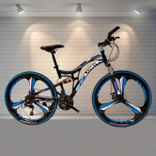 减震山地自行车26寸21速双碟刹学生骑行bicycle