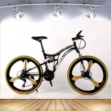 减震山地自行车26寸21速双碟刹学生骑行bicycle