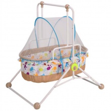 婴儿摇篮床可折叠摇摇床多功能宝宝安抚床椅哄娃神器带蚊帐小摇床
