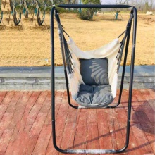 折叠双人秋千椅家用卧室悬挂吊椅靠垫挂户外躺寝室可盘腿吊床架子