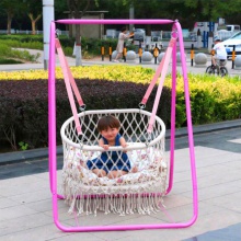 婴儿摇篮 双胞胎哄娃摇床 全棉手工编织 秋千摇椅