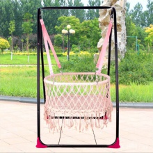 婴儿摇篮 双胞胎哄娃摇床 全棉手工编织 秋千摇椅