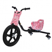 儿童三轮脚踏车360度漂移自行车卡丁车可伸缩