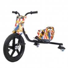 儿童三轮脚踏车360度漂移自行车卡丁车可伸缩