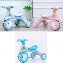 带音乐脚踏车1-3-6岁宝宝手推车轻便脚蹬车小孩自行车儿童三轮车
