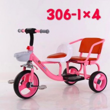 小孩三轮车自行车儿童三轮车脚踏表演车双人儿童三轮车