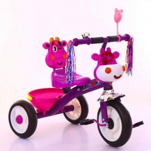 新款儿童三轮车脚踏车儿童脚踏三轮自行车带音乐灯光小孩玩具车