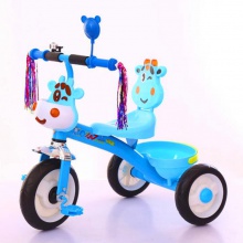 新款儿童三轮车脚踏车儿童脚踏三轮自行车带音乐灯光小孩玩具车