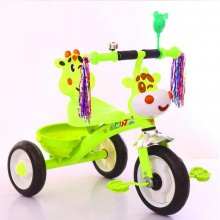 新款儿童三轮车脚踏车儿童脚踏三轮自行车带音乐灯光小孩玩具车