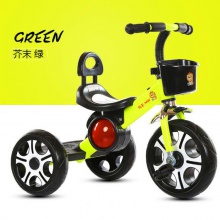 儿童三轮车带音乐1-3-6岁宝宝脚踏车三轮车童车小孩三轮车厂