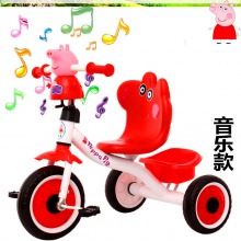 儿童三轮车脚踏车1-2-3-5岁宝宝自行车 音乐玩具车脚踏儿童三轮车