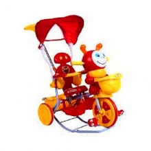 新款推把儿童三轮车手推车脚踏车自行车 童车厂