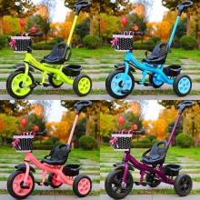 儿童三轮车脚踏儿童车1-3-5岁儿童手推三轮车,婴儿车伞车