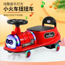 儿童扭扭车摇摆车溜溜车万向轮子静音闪光带音乐1-7岁四轮滑行车