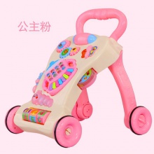 宝宝学步手推车 婴儿防侧翻多功能带音乐推车学站立 婴儿助步车