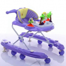 婴儿学步车儿童推车宝宝学步车婴儿手推车学行车可折叠带音乐