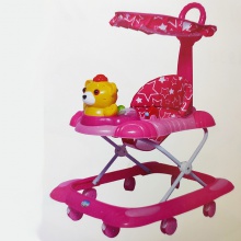 宝宝婴儿学步车6-18个月防侧翻手推可坐折叠多功能孩子学步车