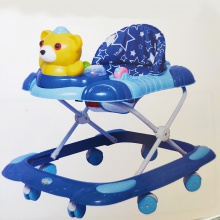 宝宝婴儿学步车6-18个月防侧翻手推可坐折叠多功能孩子学步车