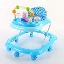 婴儿童学步车6/7-18个月宝宝多功能防侧翻可折叠带音乐学步车
