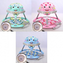 学步车婴儿多功能防宝宝起步侧翻车可坐幼儿折叠男女孩6-7-18个月