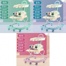 学步车防o型腿婴儿多功能防侧翻手推车宝宝可坐可推学行车起步车