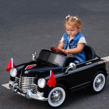 儿童款四轮老爷车 宝宝玩具童车可坐人 儿童电动汽车 电动老爷车
