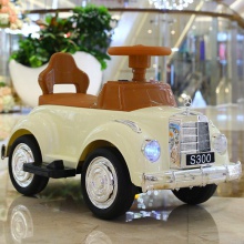 儿童电动车迷你四轮汽车奔驰复古地摊玩具车可坐人女孩男宝童车