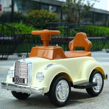 儿童电动车迷你四轮汽车奔驰复古地摊玩具车可坐人女孩男宝童车