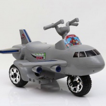 儿童电动飞机车电动飞机摩托车三轮车摩托车儿童玩具车