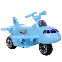 儿童电动飞机车电动飞机摩托车三轮车摩托车儿童玩具车