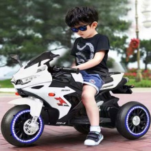 新款儿童电动摩托车3-8岁宝宝可坐可骑两轮三轮小孩玩具车