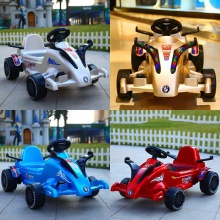新款儿童电动卡丁车小孩玩具车双驱动卡丁车可遥控可坐人