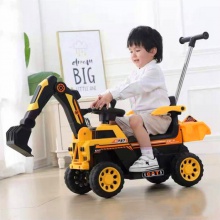 儿童玩具车可坐可骑四轮男孩子推土工程铲车全电动遥控挖掘机