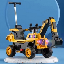 儿童玩具车可坐可骑四轮男孩子推土工程铲车全电动遥控挖掘机