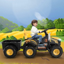 沙滩车可坐人男孩遥控越野车带斗充电玩具车网红车儿童电动拖拉机
