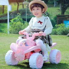 儿童电动车四轮摩托车小孩遥控越野沙滩车可坐人男女宝宝玩具汽车