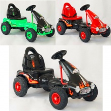 儿童电动卡丁车踏板卡丁车儿童充气轮胎骑车踏板四轮玩具车